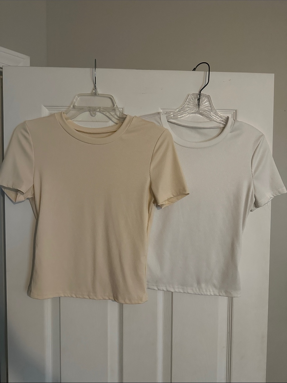 Classic Crewneck Tees bundle in Cream and White - Women Tops